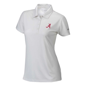 Alabama Crimson Tide Columbia Women's Birdie Polo Small White