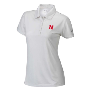 Nebraska Cornhuskers Columbia Women's Birdie Polo Small White