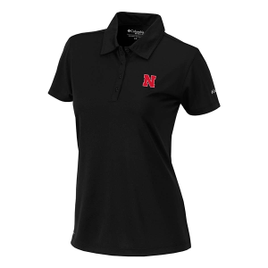 Nebraska Cornhuskers Columbia Women's Birdie Polo 2XLarge Black