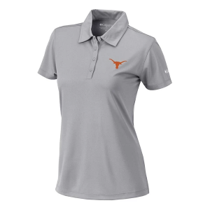 Texas Longhorns Columbia Women's Birdie Polo 2XLarge Cool Grey