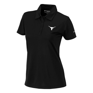Texas Longhorns Columbia Women's Birdie Polo Medium Black