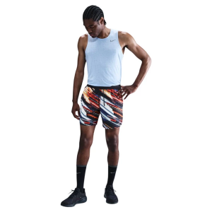 Men's Nike Stride Dri-FIT 7" Brief-Lined Running Shorts Medium White Multi