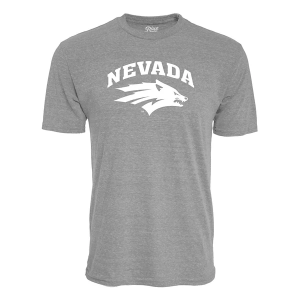 Nevada Wolf Pack Blue 84 Archie Logo T-Shirt 2XLarge Heather