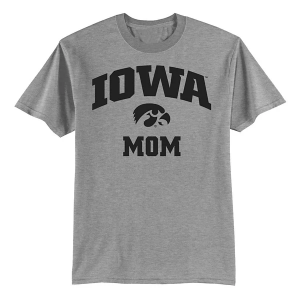 Iowa Hawkeyes Rah-Rah Mom T-Shirt Medium SPT Grey Heather