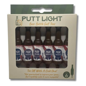 Putt Light Beer Bottle Golf Tees
