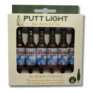 Putt Light Beer Bottle Golf Tees