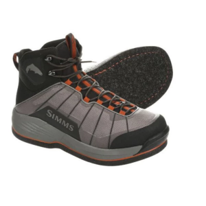 Men's Simms Flyweight Felt Fly Fishing Wading Boots Outdoor 13 Steel Grey