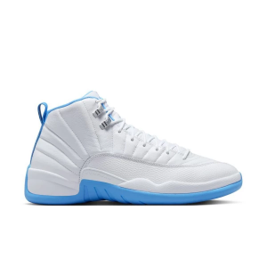 Men's Air Jordan 12 Retro Sneakers sneakers-athletic-shoes 11 Regular White/University Blue/Metallic Silver