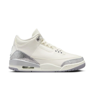 Women's Air Jordan 3 Retro Sneakers sneakers-athletic-shoes 8 Regular Sail/Cement Grey-Metallic Silver