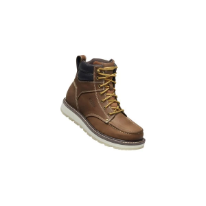Men's KEEN Cincinnati 6in Soft Toe Work Boots Outdoor 8 Belgian/Sandshell