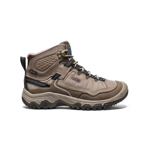 Women's KEEN Targhee IV Mid Waterproof Hiking Boots Outdoor 11 Brindle/Nostalgia Rose