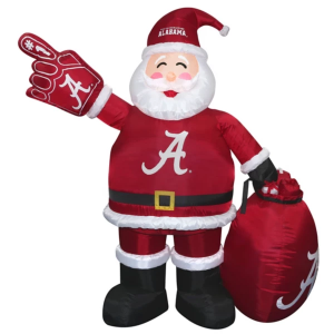 Logo Brands Alabama Crimson Tide Inflatable Santa