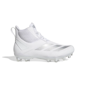 Men's adidas Adizero Chaos Lineman Molded Football Cleats 10 White/White