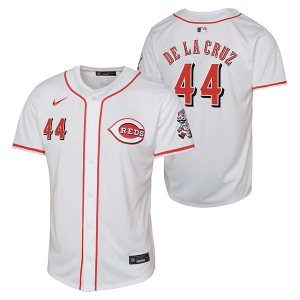 Kids' Cincinnati Reds Elly De La Cruz #44 Nike Home Jersey Small White