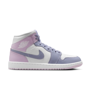 Women's Air Jordan 1 Mid Sneakers sneakers-athletic-shoes 6 Regular Indigo Haze/Doll-White