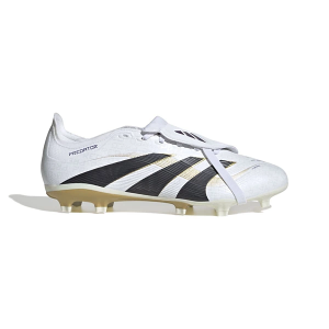 Adult adidas Predator League Fold Over Tongue FG/MG Molded Soccer Cleats M9/W10.5 White/Black