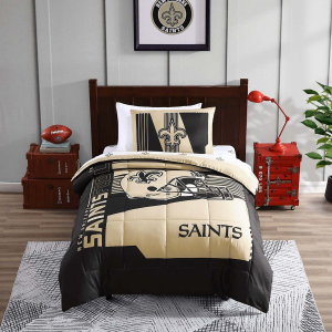 Logo Brands New Orleans Saints Status Bed In A Bag Twin