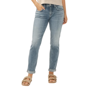 Women's Silver Jeans Co. Power Slim Fit Boyfriend Jeans Indigo 234 28 27