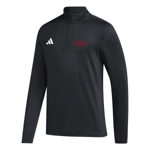 Nebraska Cornhuskers adidas Script Golf 1/4 Zip Large Black