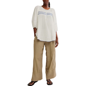 Women's Free People Day's End Linen Pull-On Pants XLarge Caiman