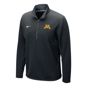 Minnesota Golden Gophers Nike DriFit Training 1/4 Zip Small Black