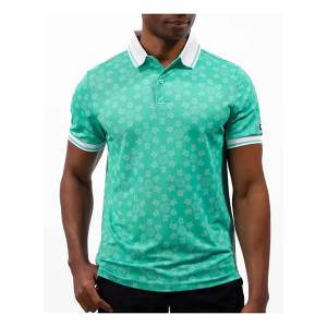 Men's Waggle Golf Tortuga Polo Small Green