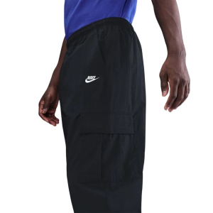 Men's Nike Club Woven Cargo Sweatpants Large Black/White Regular