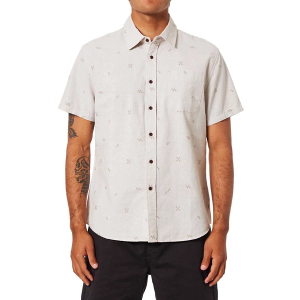 Men's Katin Cube Button Up Shirt Large Silver Birch