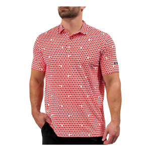 Men's Waggle Golf Solo Polo Small White