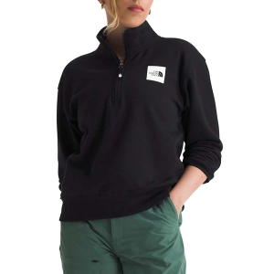 Women's The North Face Box Half Dome 1/4 Zip Pullover Large TNF Black