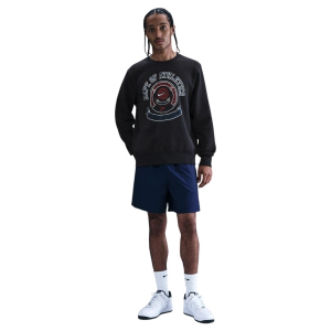 Women's Nike Club Vintage Basketball Crewneck Sweatshirt XLarge Black