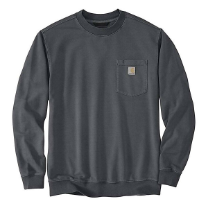 Men's Carhartt Midweight Garment Dye French Terry Pocket Crewneck Sweatshirt 3XLarge Shadow