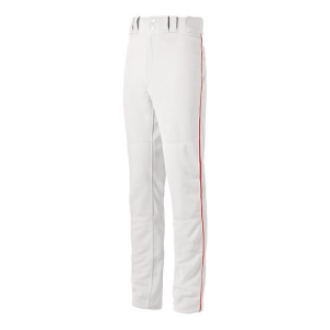 Men's Mizuno Premier Pro Piped G2 Baseball Pants Medium White/Red