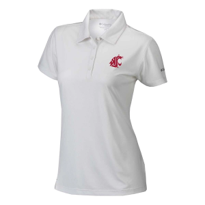 Washington State Cougars Columbia Women's Birdie Polo Medium White