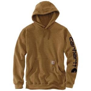 Men's Carhartt Loose Fit Midweight Logo Sleeve Graphic Hoodie 5XLarge Brown