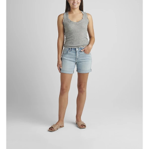 Women's JAG Jeans Alex Mid Rise Boyfriend Jean Shorts 14 Skylight