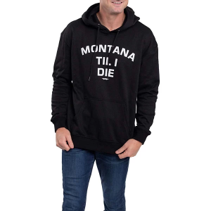 Men's Uptop Montana Til I Die Hoodie Small Black