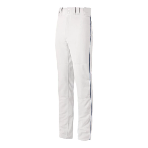 Boys' Mizuno Premier Pro Piped G2 Baseball Pants Youth XLarge White/Navy
