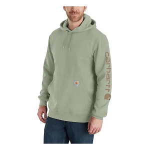 Men's Carhartt Loose Fit Midweight Logo Sleeve Graphic Hoodie XLarge Sage