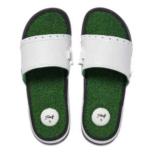 Men's Reef Mulligan Slide Golf Sandals 12 Green