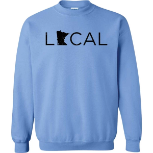 Women's Blume & Co Minnesota Local Crewneck Sweatshirt Small Carolina Blue
