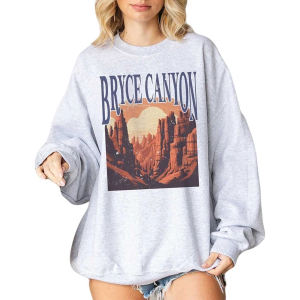 Women's Blume & Co Bryce Canyon Crewneck Sweatshirt Large Ash