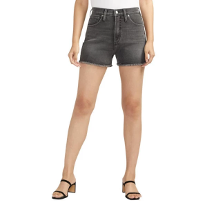 Women's Silver Jeans Co. Highly Desirable Distressed Jean Shorts 28 Black