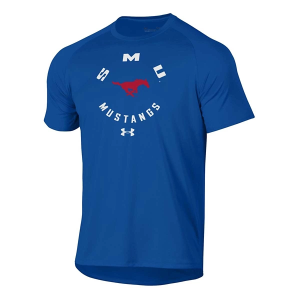Under Armour SMU Mustangs Roundabout Tech T-Shirt