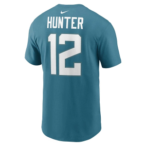 Jacksonville Jaguars Nike Travis Hunter #12 Name & Number T-Shirt Small Blustery