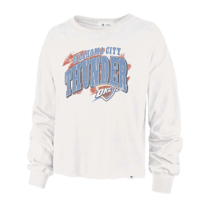 Oklahoma City Thunder Brushback 47 Brand Long Sleeve T-Shirt Medium Sand