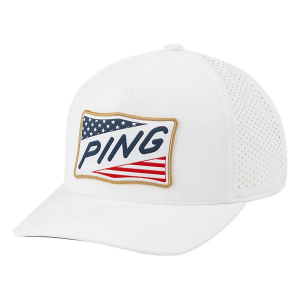 Men's PING 2025 Anthem Tour Golf Golf Snapback Hat One Size White