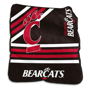 Logo Brands Cincinnati Bearcats 50x60 Raschel Throw