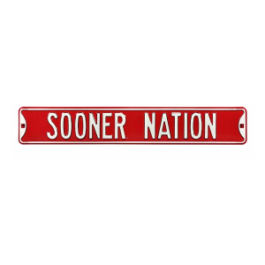 Authentic Street Signs Oklahoma Sooners "Sooner Nation" Street Sign
