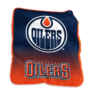 Logo Brands Edmonton Oilers Raschel Throw